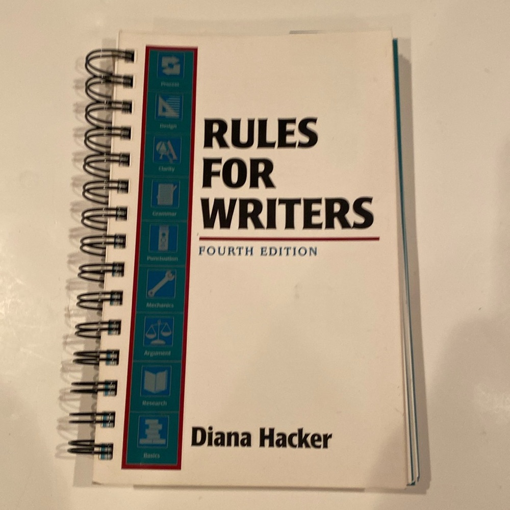 “Rules for Writers, Fourth Edition,” Spiral bound
